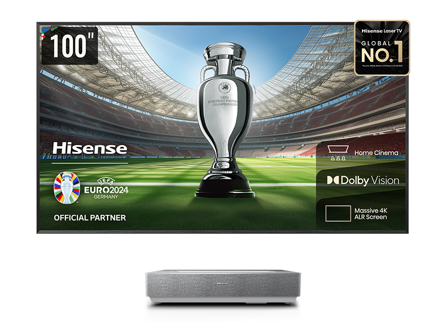   Hisense 100L5HD TriChroma Laser TV 4K 2600 Lume inkl. 100 Zoll Daylight Screen 